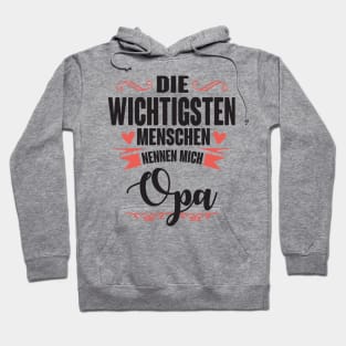 Die wichtigsten nennen mich opa (black) Hoodie